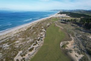 Te Arai (South) 7th Fairway Back Aerial